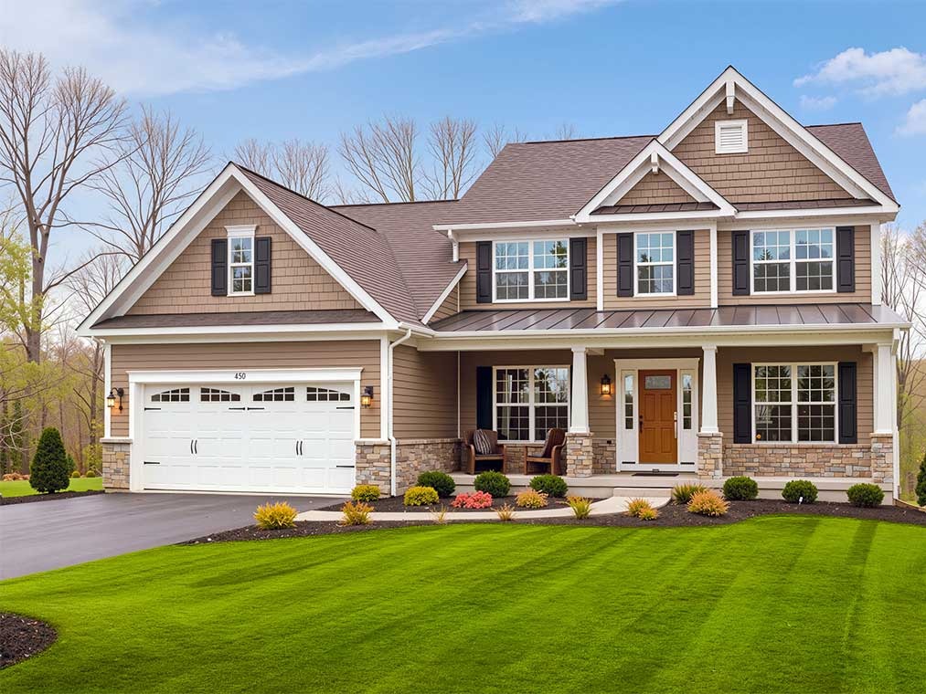 Residential lawn care and property maintenance in Rochester NY by Alba's Property Service with professional mowing and clean landscaping