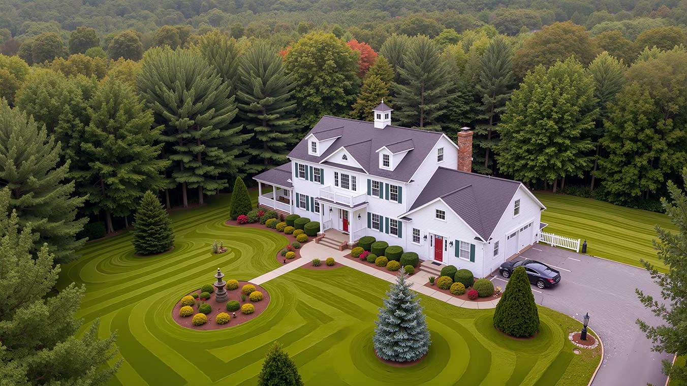 Residential Lawn Care Services – Our compact equipment allows us to work safely around homes, fences, and landscaping.